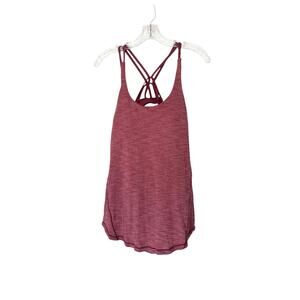 Lululemon Free To Be Serene 2 in 1 Tank Top Pink Workout Athletic Active Size 8